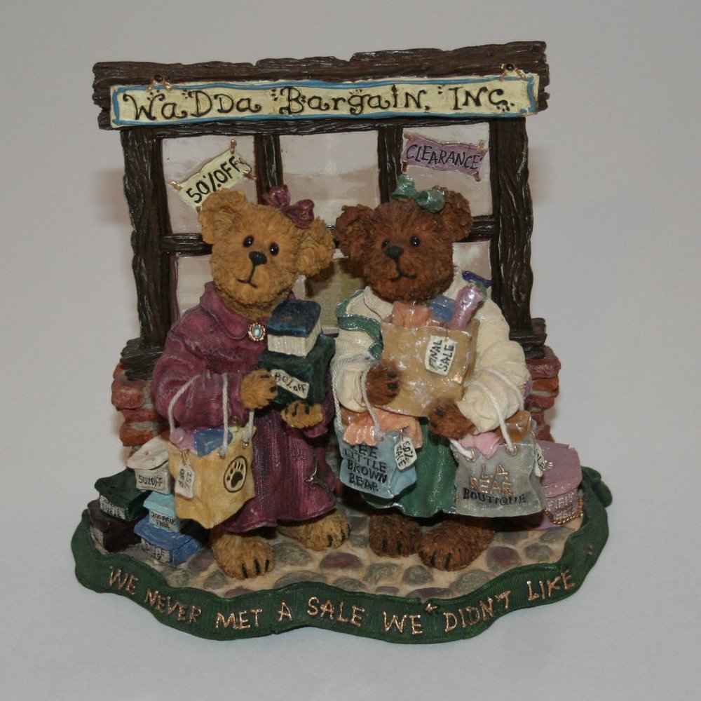 Pam and Kristi Shopsalot - Boyds Bears Figurine